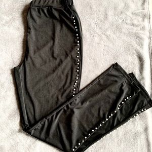 Black/Pearled Lined/Leggings